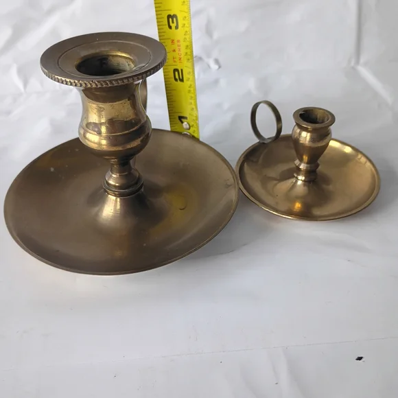 Vintage Brass Candle Holders - Picture 5 of 8
